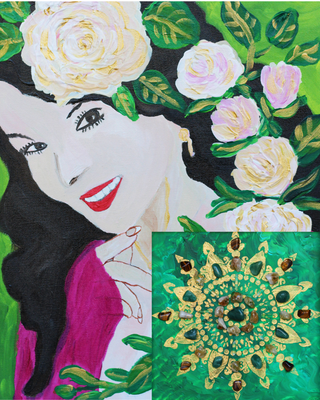 Personalized Crystal Grid Painting