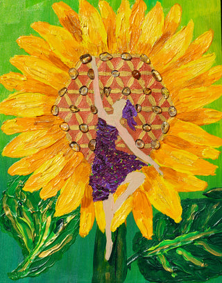 Joyce, the Sunflower Fine Art Print