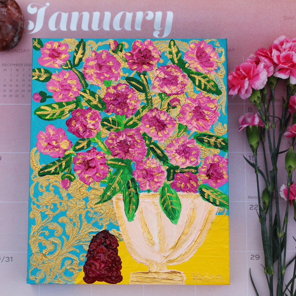 January Carnation & Garnet
