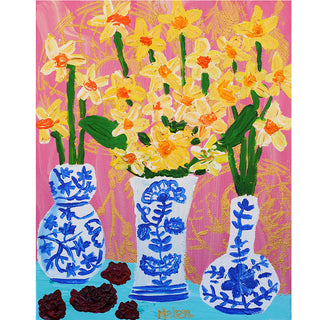 March Daffodil & Blood Stone Fine Art Print